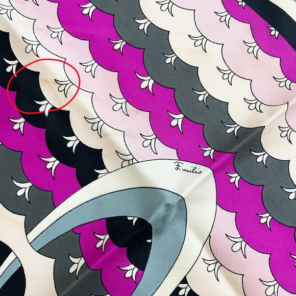 Vintage Emilio Pucci Scarf Silk Shawl Bold Abstract Print 34in Rare Daytons - Picture 12 of 16